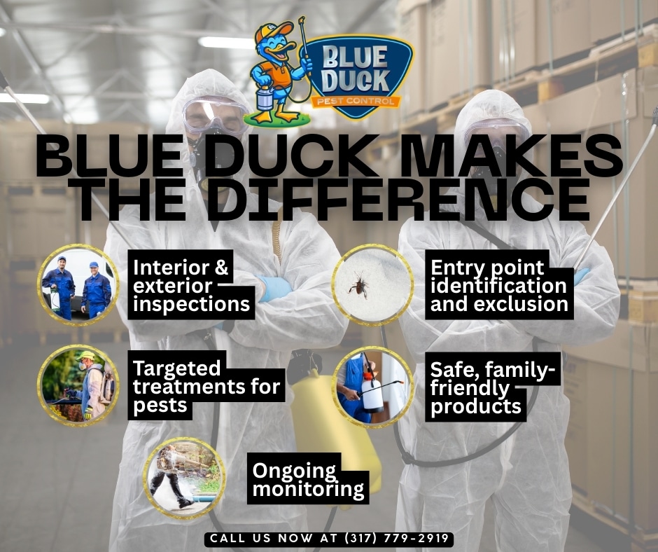 Blue Duck Pest Control in Indiana offers a wide variety of best and safe pest control services for your home in Indiana.
