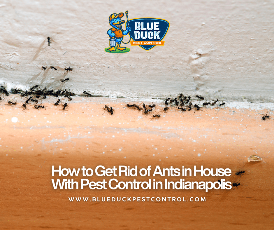 A line of ants inside an Indianapolis home, illustrating a common infestation that requires professional methods for how to get rid of ants in house.