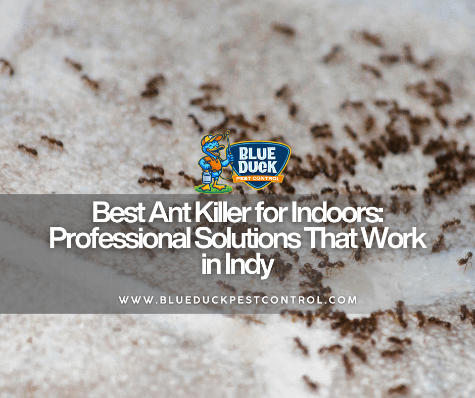 Indianapolis home having ant infestation illustrating need for best ant killer for indoors from local experts such as Blue Duck Pest Control.