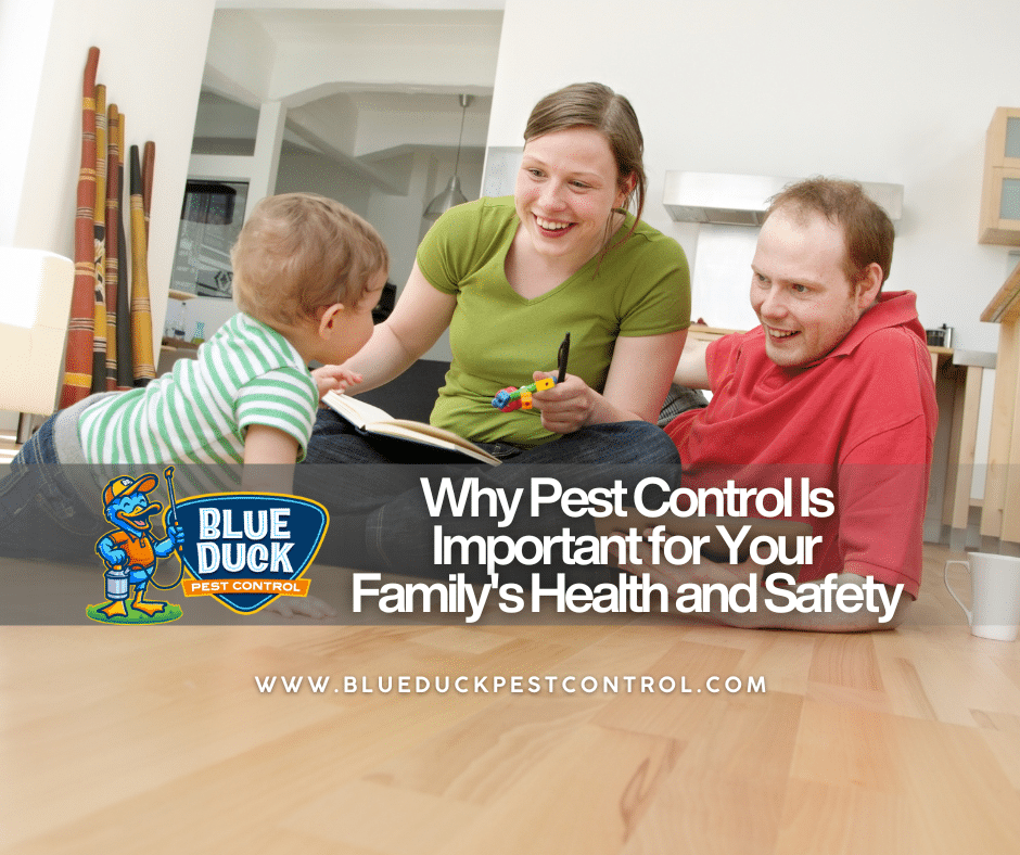 Indianapolis family in living space happily bonding with each other without threats from pests showing why pest control is important for family's health and safety.