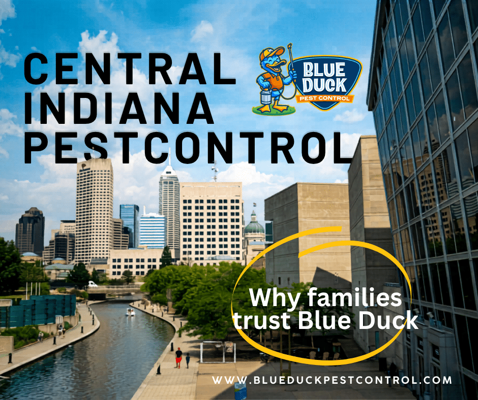 Professional Central Indiana pest control services from Blue Duck Pest Control serving the entire region.