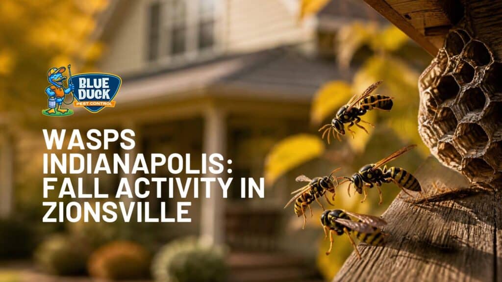 Wasps Indianapolis homeowners may see around Zionsville homes in fall as wasp activity increases near patios, gardens, and outdoor areas.